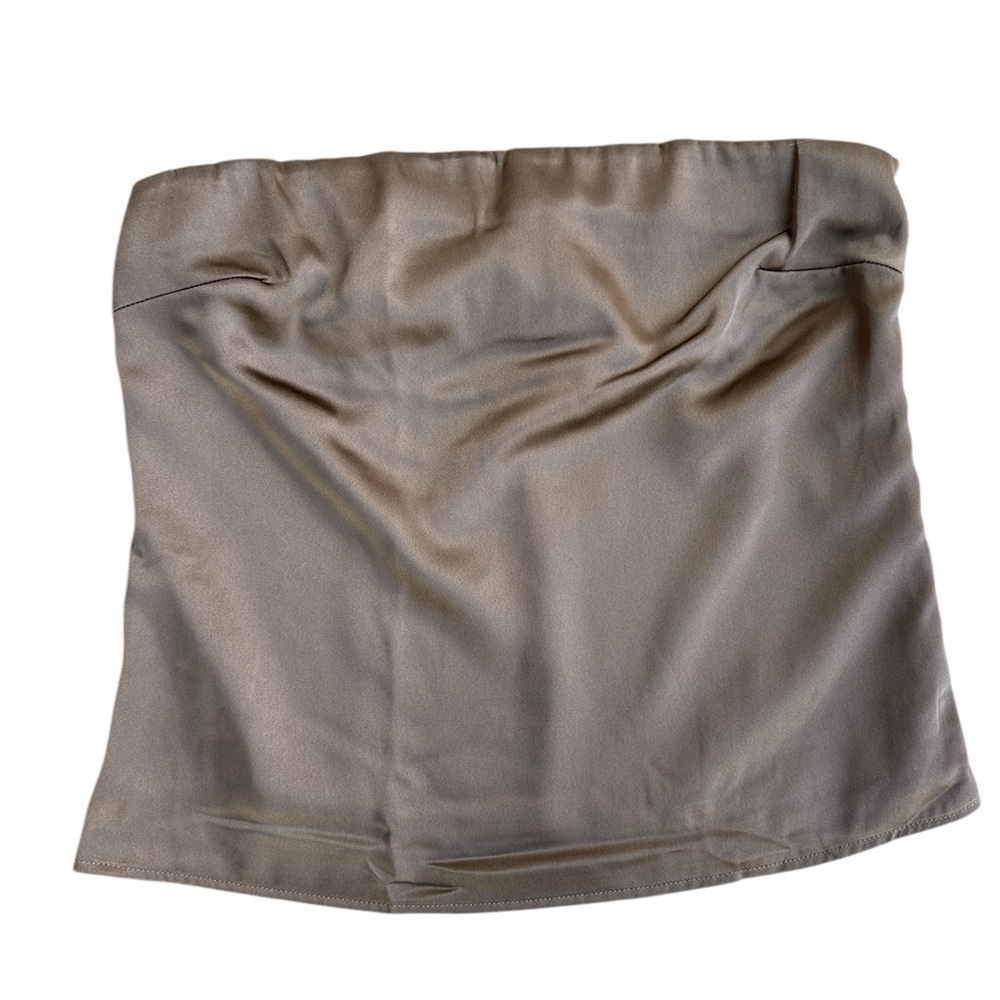 Vici Taupe Strapless Top